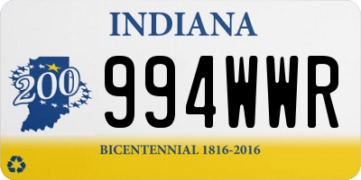 IN license plate 994WWR