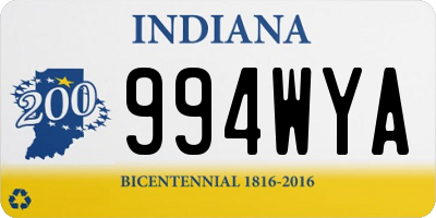 IN license plate 994WYA