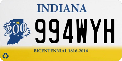 IN license plate 994WYH