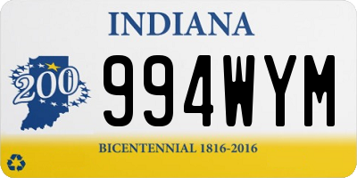 IN license plate 994WYM