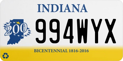 IN license plate 994WYX