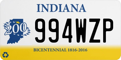 IN license plate 994WZP