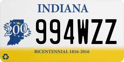 IN license plate 994WZZ