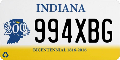 IN license plate 994XBG