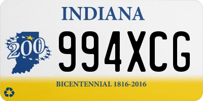 IN license plate 994XCG