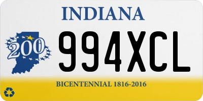 IN license plate 994XCL