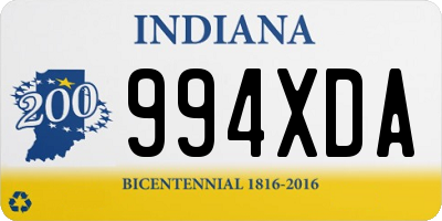 IN license plate 994XDA