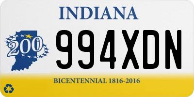 IN license plate 994XDN