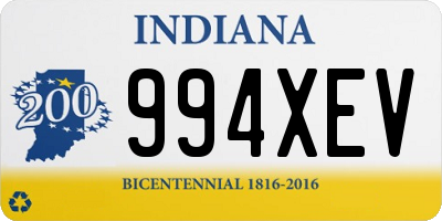 IN license plate 994XEV