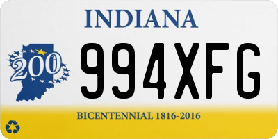 IN license plate 994XFG