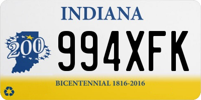 IN license plate 994XFK