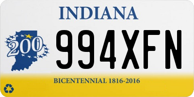 IN license plate 994XFN