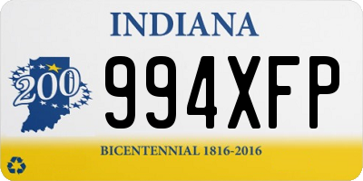 IN license plate 994XFP