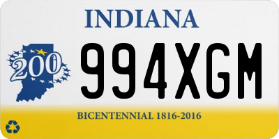 IN license plate 994XGM