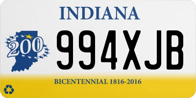 IN license plate 994XJB