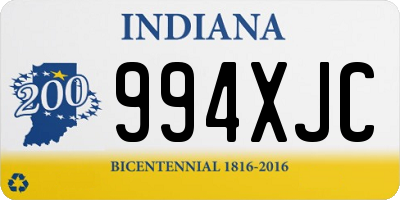 IN license plate 994XJC