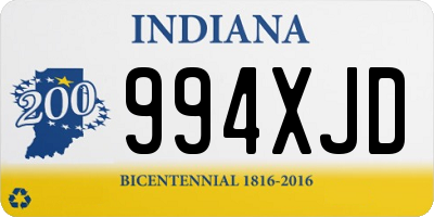 IN license plate 994XJD