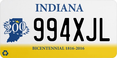 IN license plate 994XJL