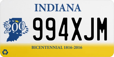 IN license plate 994XJM