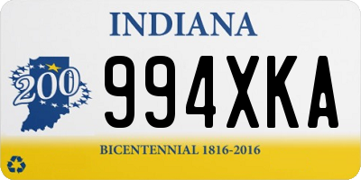 IN license plate 994XKA