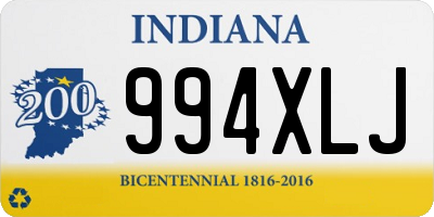IN license plate 994XLJ