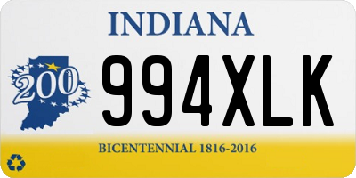 IN license plate 994XLK