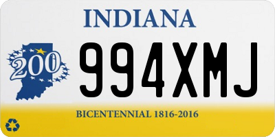 IN license plate 994XMJ