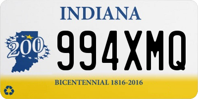 IN license plate 994XMQ