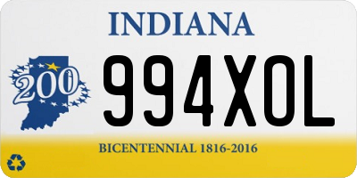 IN license plate 994XOL