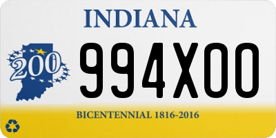 IN license plate 994XOO