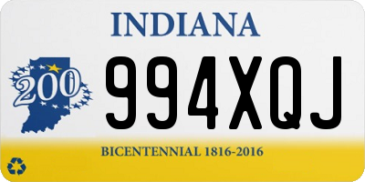 IN license plate 994XQJ