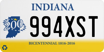 IN license plate 994XST