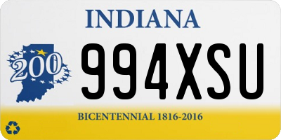 IN license plate 994XSU