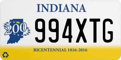 IN license plate 994XTG