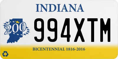 IN license plate 994XTM