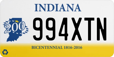 IN license plate 994XTN