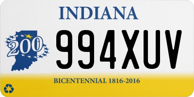 IN license plate 994XUV