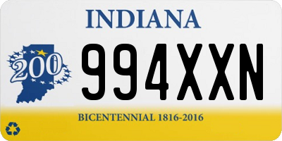 IN license plate 994XXN