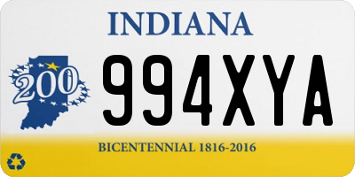 IN license plate 994XYA