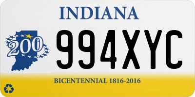 IN license plate 994XYC