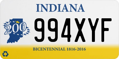 IN license plate 994XYF