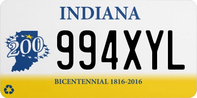 IN license plate 994XYL