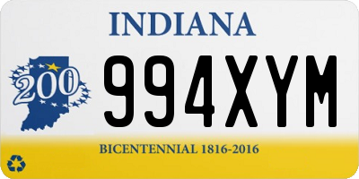 IN license plate 994XYM