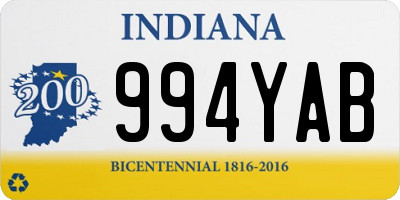 IN license plate 994YAB