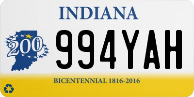 IN license plate 994YAH