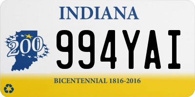 IN license plate 994YAI