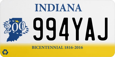 IN license plate 994YAJ