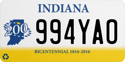 IN license plate 994YAO