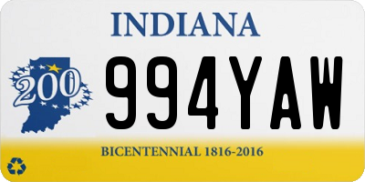 IN license plate 994YAW