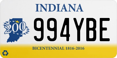 IN license plate 994YBE